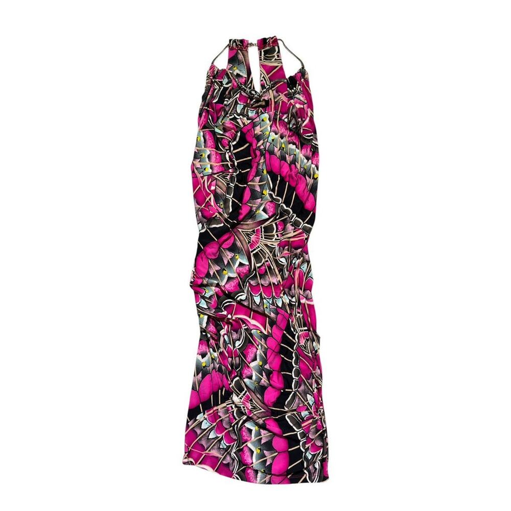 Snake necklace runched dress